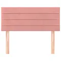 Tête de lit Rose 100x5x78/88 cm Velours