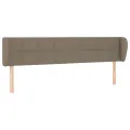 Tête de lit avec oreilles Taupe 183x23x78/88 cm Tissu