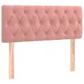 cadre de lit avec matelas Rose 120x200 cm Velours