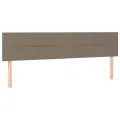 Tête de lit à LED Taupe 180x5x78/88 cm Tissu
