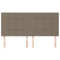Têtes de lit 4 pcs Taupe 90x5x78/88 cm Tissu