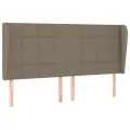 Tête de lit avec oreilles Taupe 183x23x118/128 cm Tissu