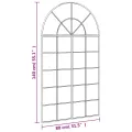 Miroir mural noir 80x140 cm arche fer