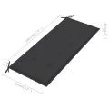 Banc Batavia avec coussin anthracite 120 cm Bois de teck massif