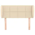 Tête de lit avec oreilles Crème 103x23x78/88 cm Tissu