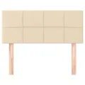 Tête de lit Crème 100x5x78/88 cm Tissu