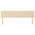 Têtes de lit 2 pcs Crème 100x5x78/88 cm Tissu