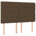 cadre de lit avec matelas Marron foncé 140x190 cm