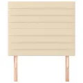 Têtes de lit 2 pcs Crème 100x5x78/88 cm Tissu