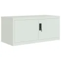 Classeur gris clair 90x40x130 cm acier