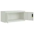 Classeur gris clair 90x40x130 cm acier