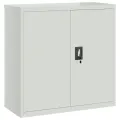 Classeur gris clair 90x40x130 cm acier