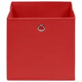 Boîtes de rangement 10 pcs Tissu intissé 28x28x28 cm Rouge