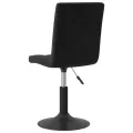 Chaises pivotantes à manger lot de 4 noir velours