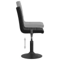 Chaises pivotantes à manger lot de 4 noir velours