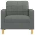 Fauteuil Gris foncé 60 cm Tissu