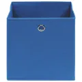 Boîtes de rangement 10 pcs Bleu 32x32x32 cm Tissu