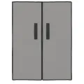 Armoire à chaussures Gris 60x28x90 cm Tissu