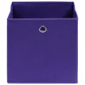 Boîtes de rangement 4 pcs Violet 32x32x32 cm Tissu