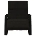 Chaise à bascule Noir Tissu