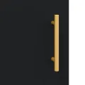 Buffet noir 100x36x60 cm bois d'ingénierie