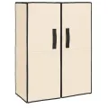 Armoire à chaussures Crème 60x28x90 cm Tissu