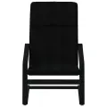 Chaise de relaxation Noir Tissu
