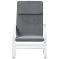 Chaise de relaxation Gris foncé Tissu