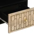Meuble TV 100x33x46 cm bois massif de manguier