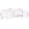 Table basse 80x50x40 cm bois de manguier massif