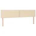 cadre de lit avec matelas crème 120x190 cm tissu