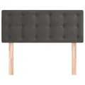Tête de lit Gris foncé 90x5x78/88 cm Velours