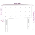 Tête de lit Gris foncé 90x5x78/88 cm Velours