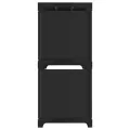 Étagère d'affichage 5 cubes Noir 103x30x72,5 cm Tissu