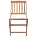 Chaises pliables de jardin 6 pcs avec coussins Bois d'acacia