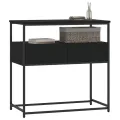 Table console noir 75x40x75 cm bois d'ingénierie