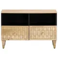 Meuble TV 70x33x46 cm Bois massif de manguier