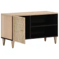 Meuble TV 80x31x46 cm bois massif de manguier