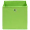 Boîtes de rangement 10 pcs Vert 32x32x32 cm Tissu