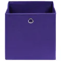 Boîtes de rangement 4 pcs Tissu intissé 28x28x28 cm Violet