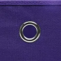 Boîtes de rangement 4 pcs Tissu intissé 28x28x28 cm Violet