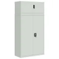 Classeur gris clair 90x40x180 cm acier