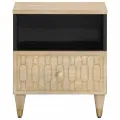 Tables de chevet 2 pcs 40x33x46 cm Bois de manguier solide
