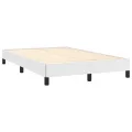 cadre de lit matelas LED blanc 120x190 cm similicuir