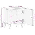 Table de chevet 40x33x46 cm Bois de manguier solide