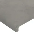 Tête de lit à LED Gris clair 93x16x118/128 cm Velours