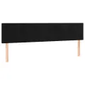 Têtes de lit 2 pcs Noir 90x5x78/88 cm Velours