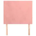 Têtes de lit 2 pcs Rose 90x5x78/88 cm Velours