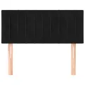 Tête de lit Noir 100x5x78/88 cm Velours