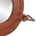 Miroir en forme de hublot mural Ø38 cm aluminium et verre